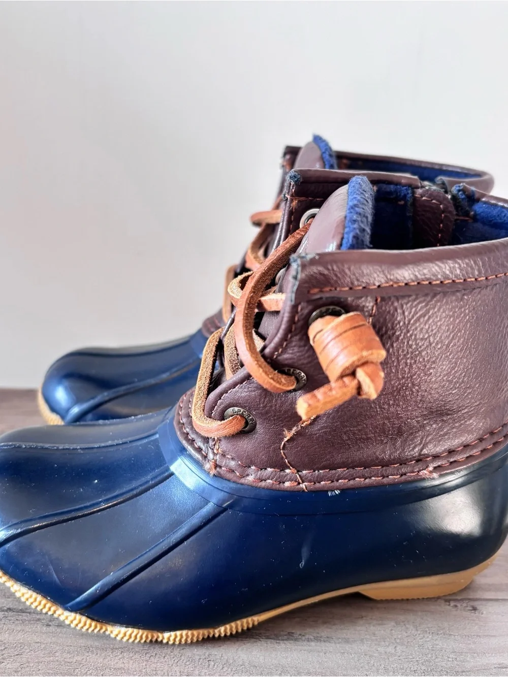 Sperry Saltwater Top Sider Unisex Duck Rain Boots - Kids Size 9M